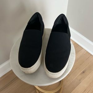 Vince black women’s slip on platform sneaker